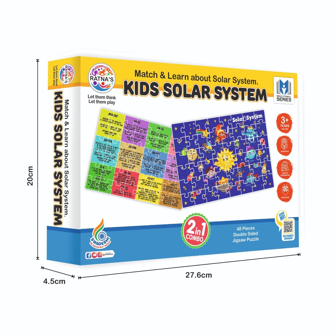 Ratna's Kids Solar System Puzzles 2 In 1