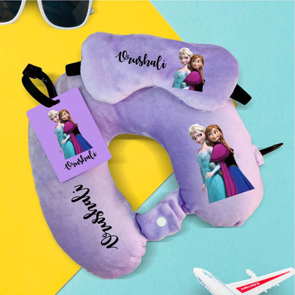 Personalised Eye Mask and Neck Pillow