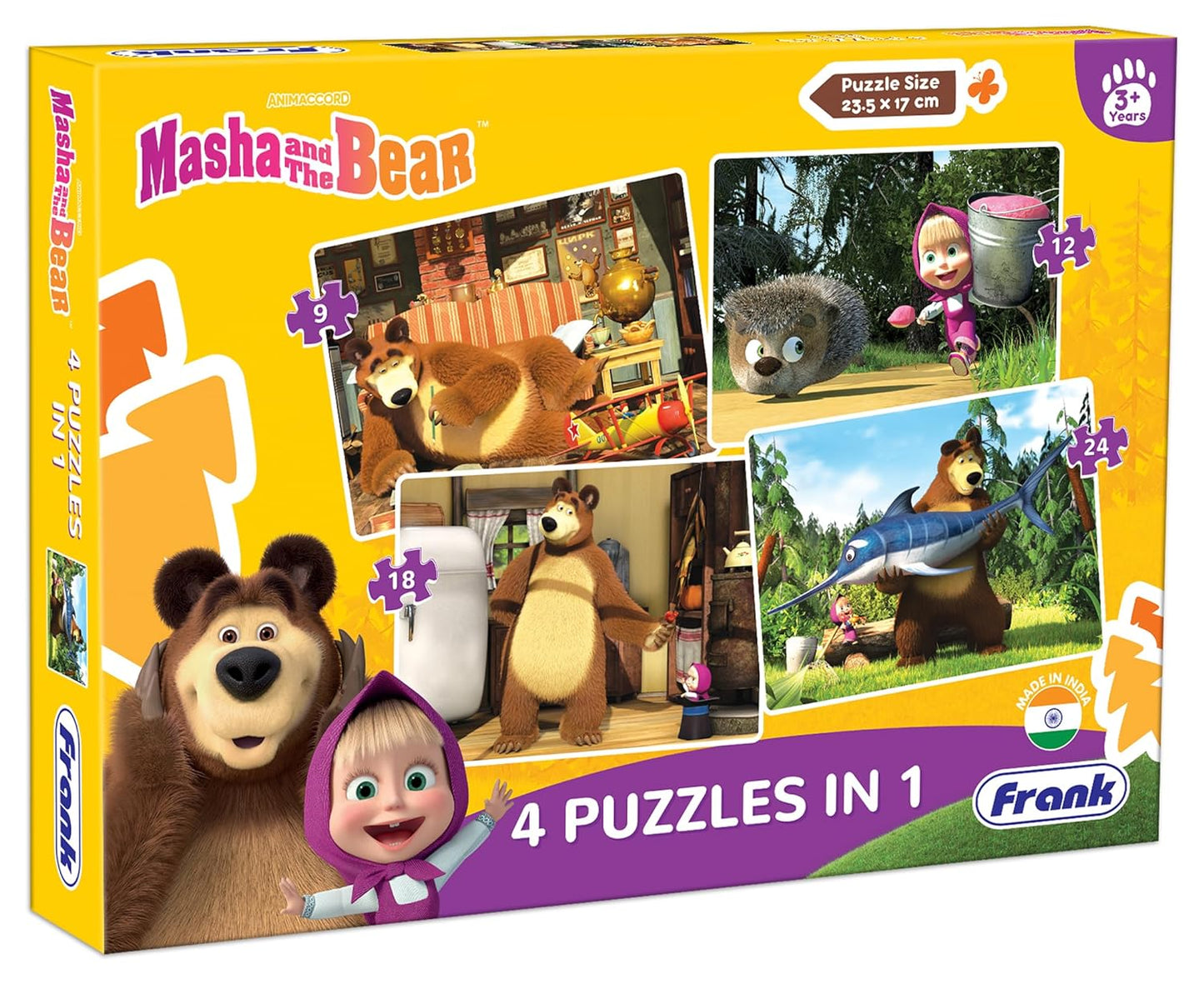 FRANK - 4 PUZZLES IN 1 (63 PIECES)