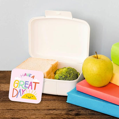 Personalised Lunch Box Notes For Kids, Daily Inspirational Lines Happy Thoughts For Children, Students, Positive Affirmations Encouragement, Fun Lunch Notes