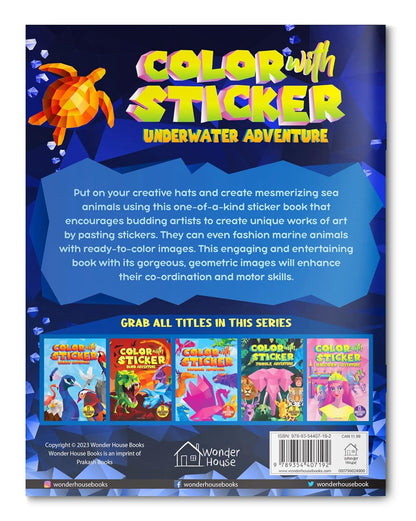 Color with Sticker Underwater Adventure - Wonder House Books