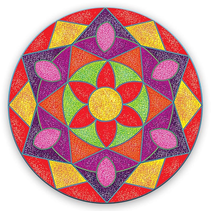 TOYKRAFTT Sand Art Kit Rangoli Mandala Jr. Sand Art Activity Kit