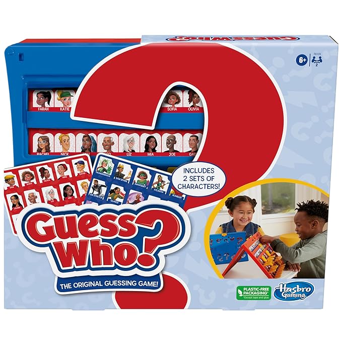 Hasbro Guess Who? Original, Easy to Load Frame, Double-Sided Character ...