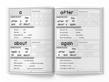 201 Sight Words And Sentence With 800+ Sentences To Read Activity Book For Children