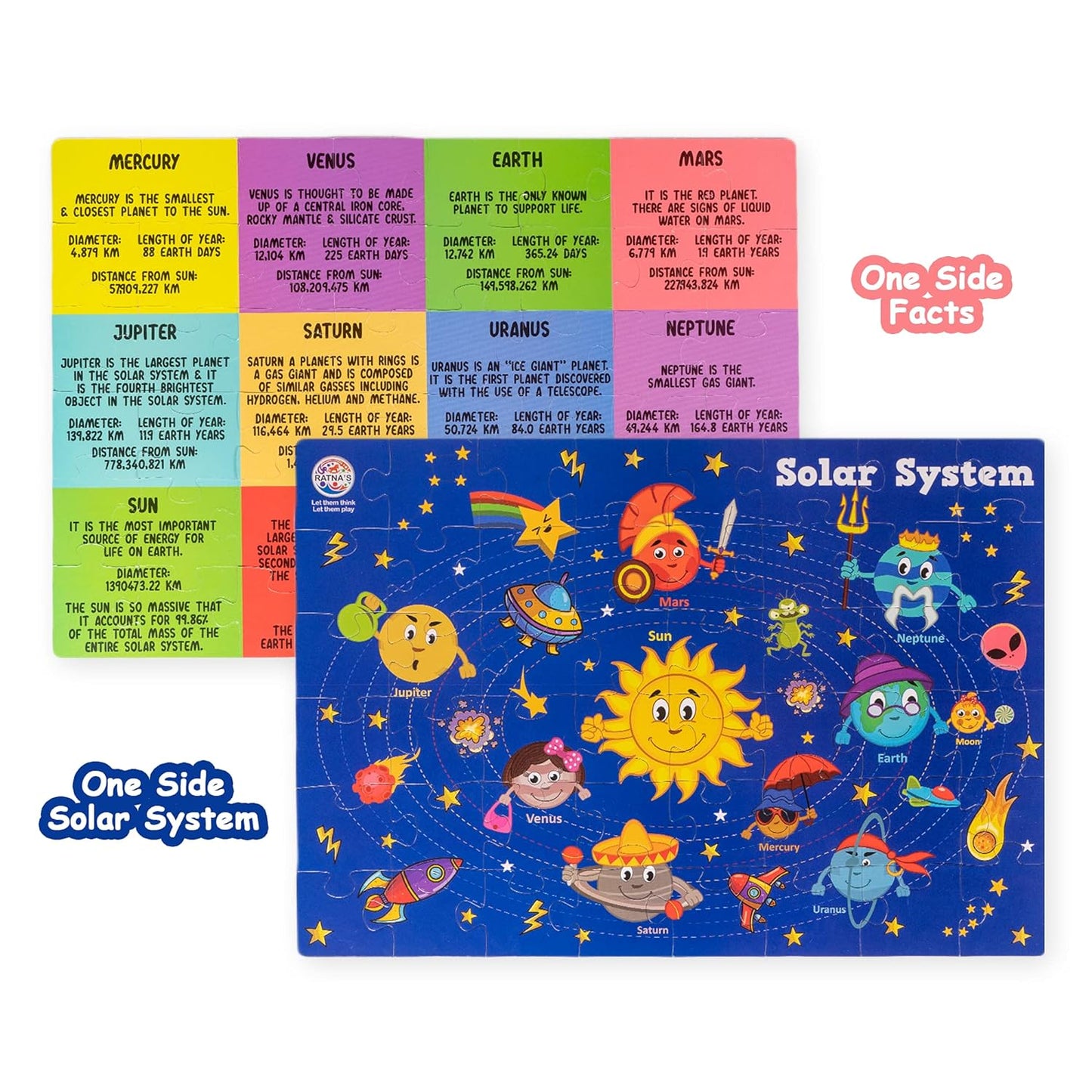 Ratna's Kids Solar System Puzzles 2 In 1