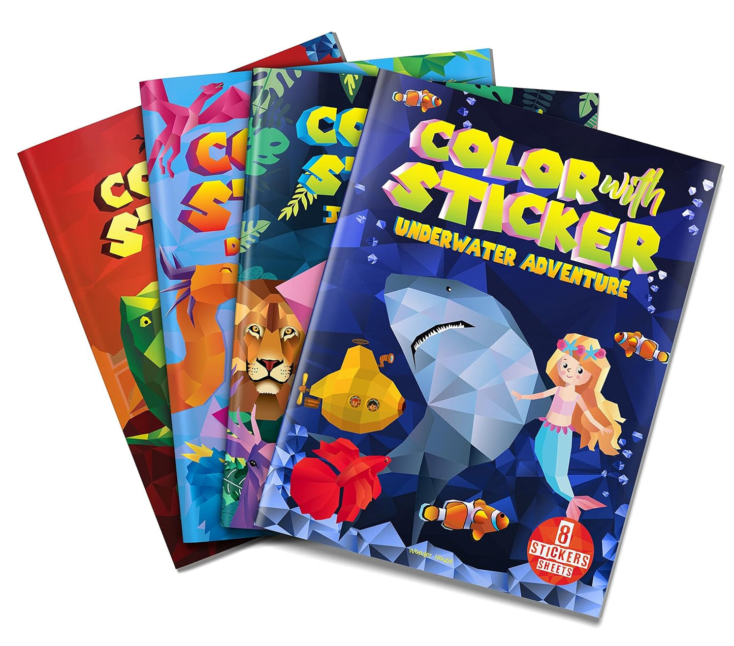 Color with Sticker Underwater Adventure - Wonder House Books