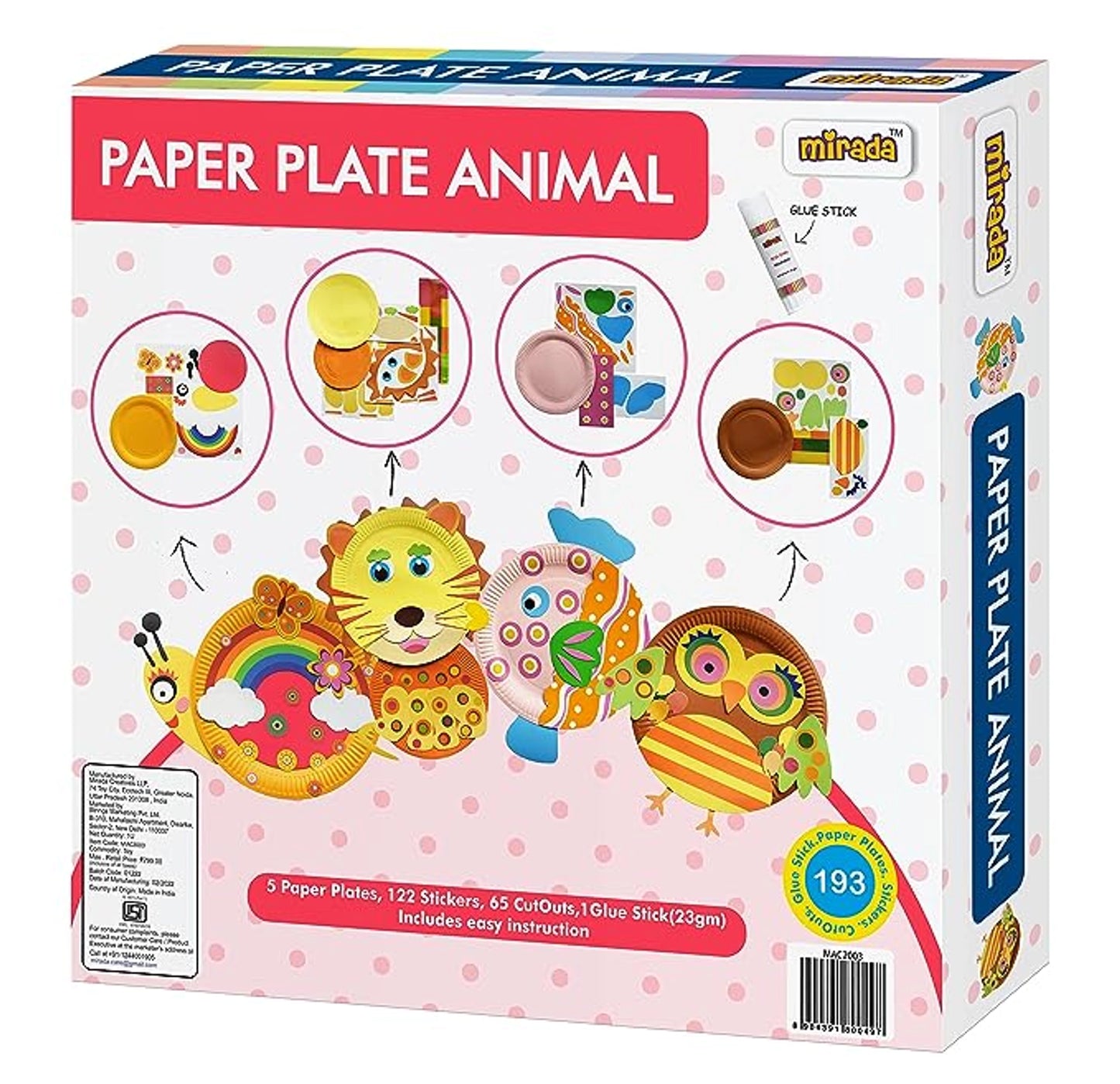 MIRADA PAPER PLATE ANIMAL