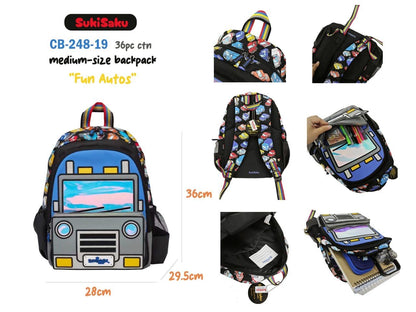 Junior Backpack- 3d Cars