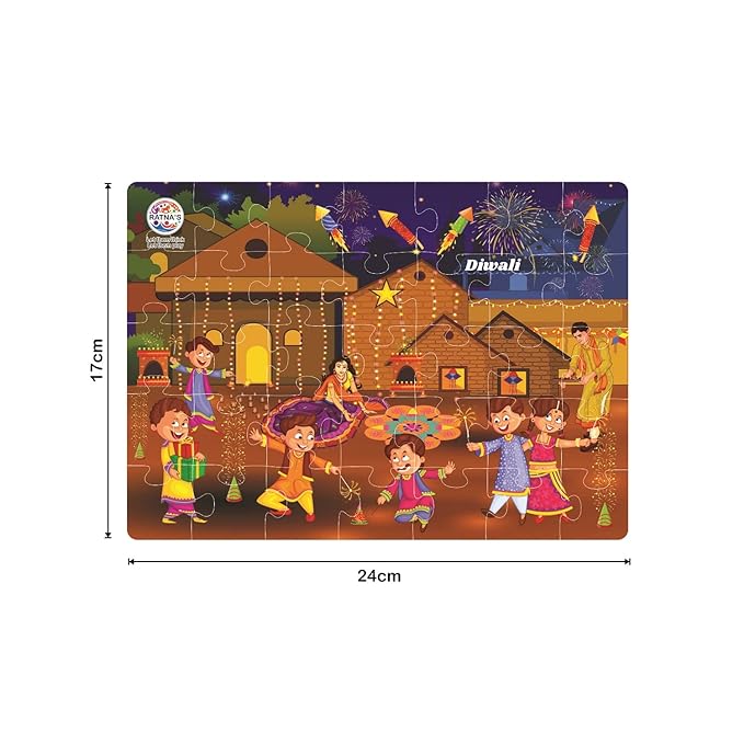 Ratna's 4 in 1 Indian Religion Jigsaw Puzzle (4 x 35 Pieces) for Kids