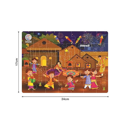 Ratna's 4 in 1 Indian Religion Jigsaw Puzzle (4 x 35 Pieces) for Kids