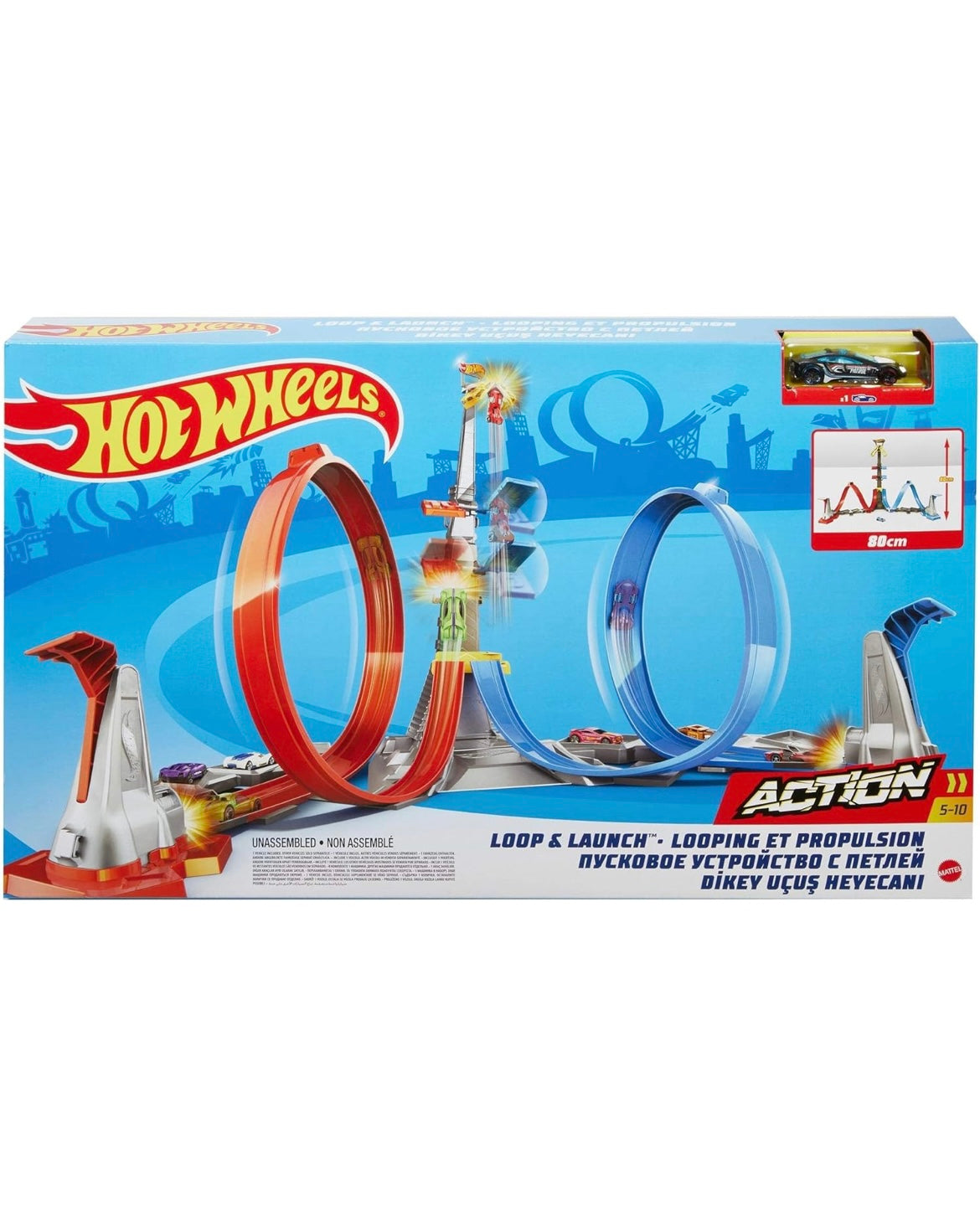 Hot Wheels Loop and Launch Track Set