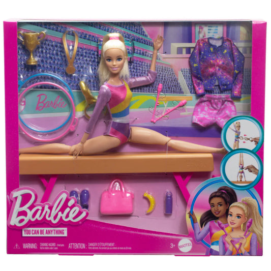 Barbie Gymnastics Playset With Blonde Fashion Doll