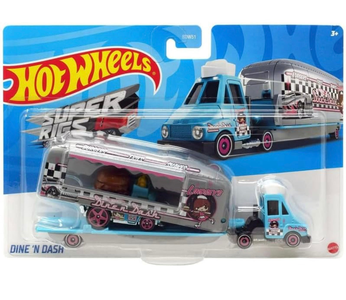 Hot Wheels Super Rigs Dine N Dash Vehicle - Multicolor