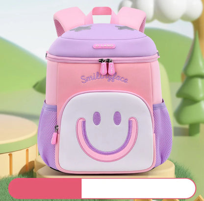 Adorable Smiling Face Design Kids School Backpack