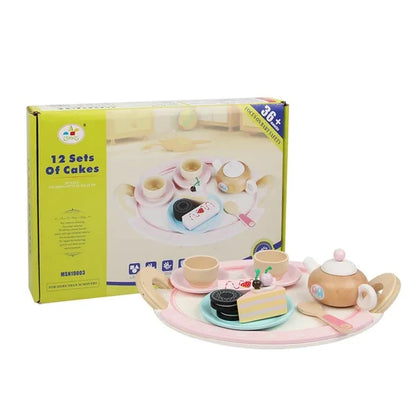 Wooden 12 Set of Cake - Kitchen Accessories Sets for Kids