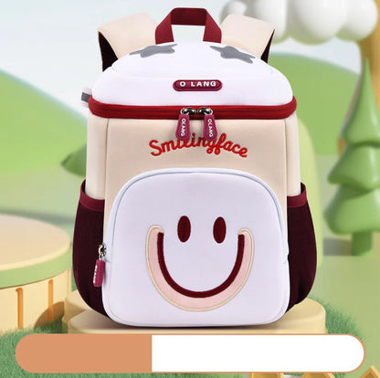 Adorable Smiling Face Design Kids School Backpack