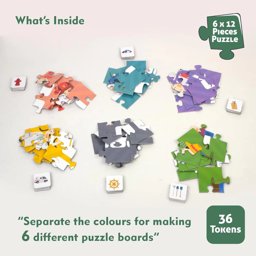 Funskool Matching Puzzle - Profession-Puzzles