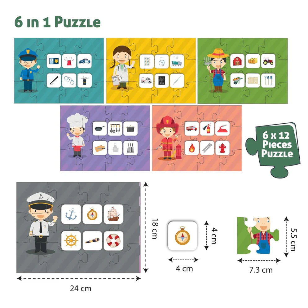 Funskool Matching Puzzle - Profession-Puzzles