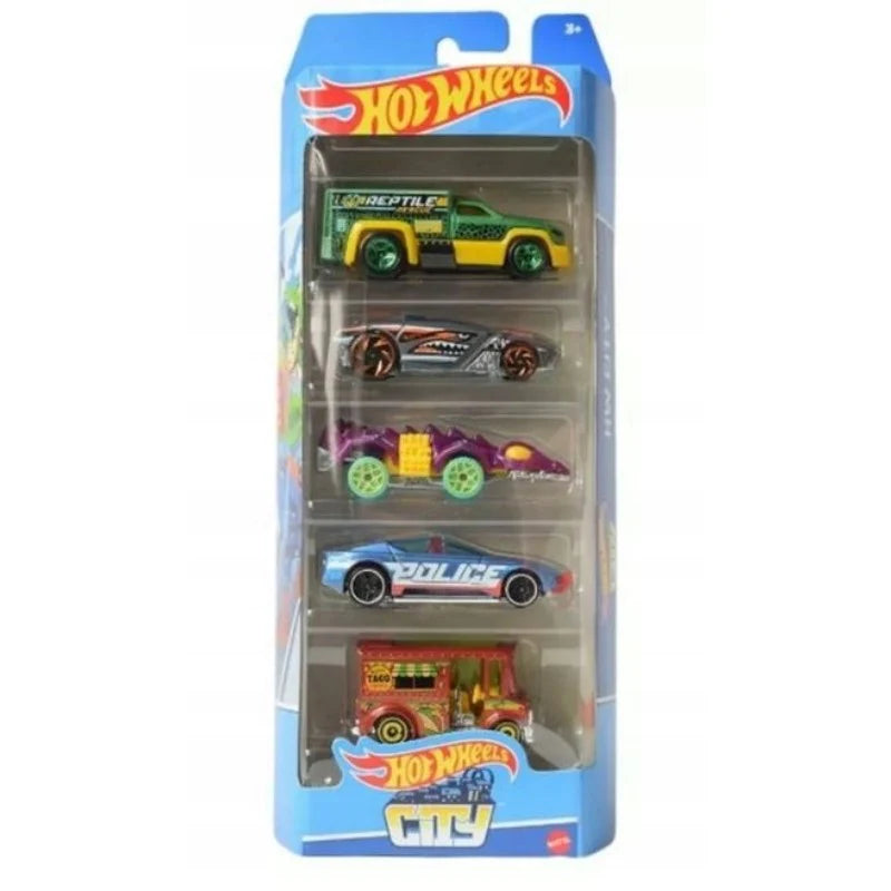 Hot Wheels City Car Set Of 5 - Multicolor