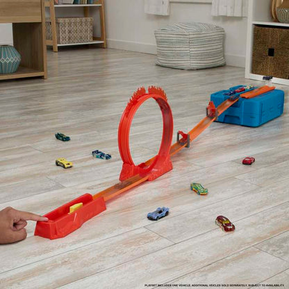 Hot Wheels Track Builder Flame Stunt Pack- Track Set