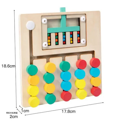 Logic Game 5 color - New Montessori children educational game toy.