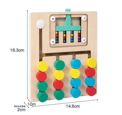 Logic Game 5 color - New Montessori children educational game toy.