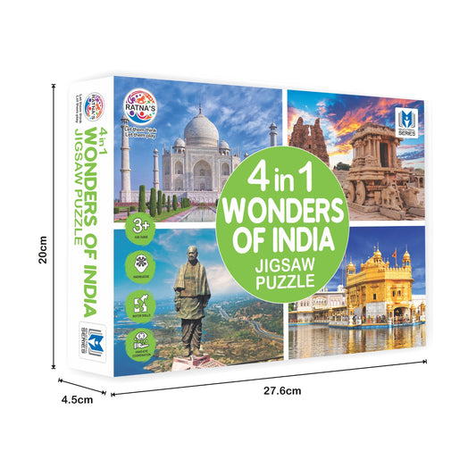 4 IN 1 WONDERS OF INDIA JIGSAW PUZZLE