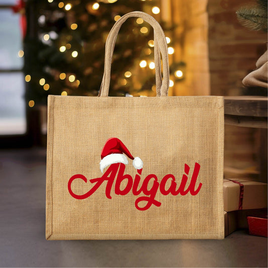 Christmas special personalized jute bag