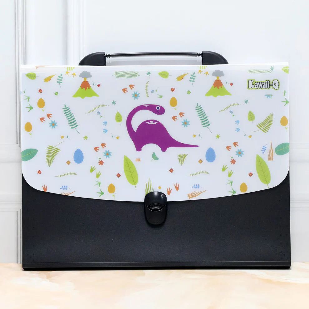 Dino File Folder With Handle And Push Lock