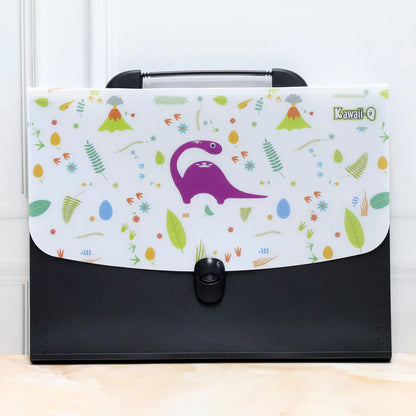 Dino File Folder With Handle And Push Lock