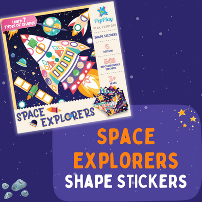 Pepplay- Educational Shape Stickers – Space Explorers