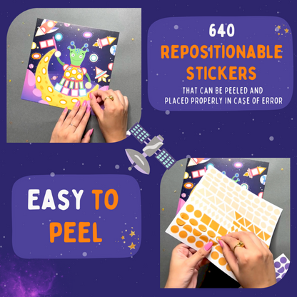 Pepplay- Educational Shape Stickers – Space Explorers