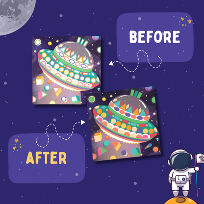 Pepplay- Educational Shape Stickers – Space Explorers