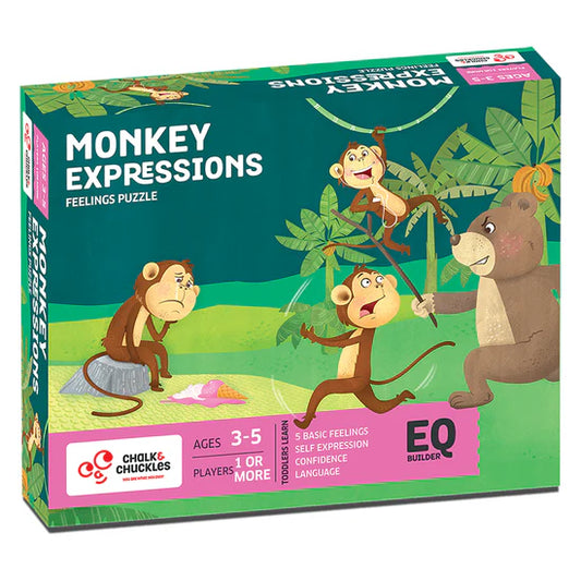 Monkey Expressions- Feelings Puzzle