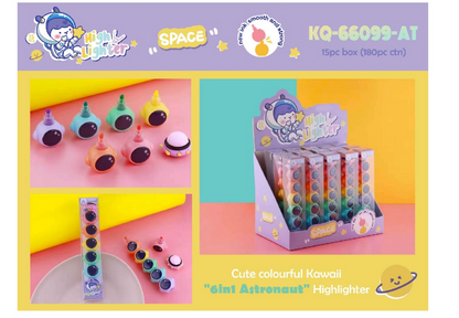 Space Theme Stackable Highlighters- Set of 6