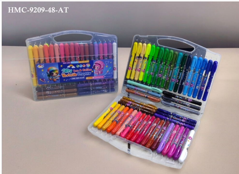 Silky Washable Crayons- 48 pcs