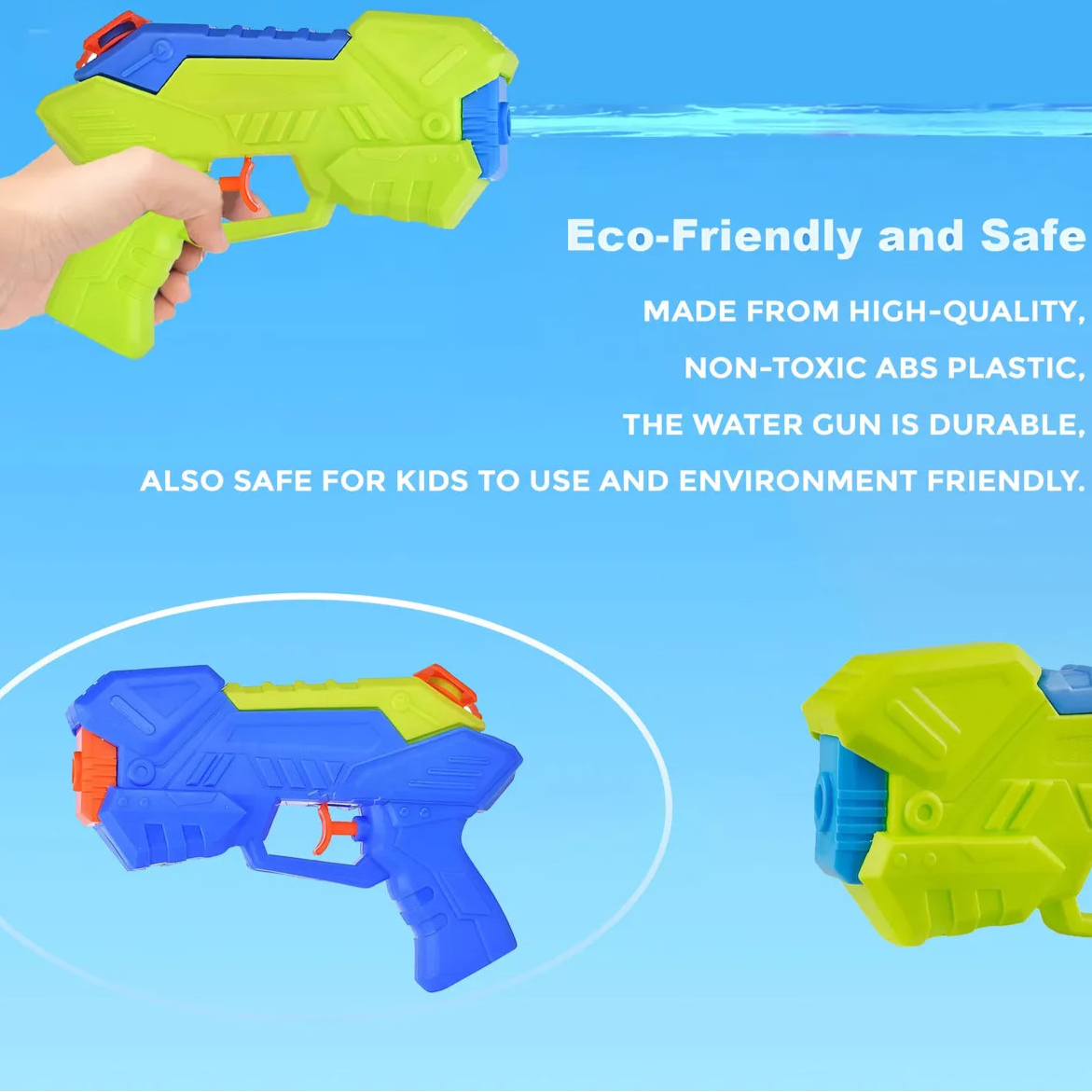 2 Pcs Squirt Water Gun For Kids | Beach and Pool Toy | 3+ Years Old