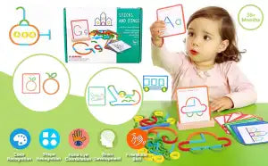 Sticks and Rings Wooden Learning Kit