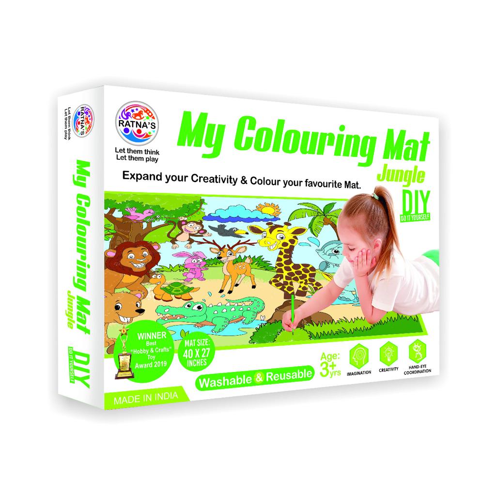 Colouring Mat for Kids | Reusable Mat | Activity game for Kids
