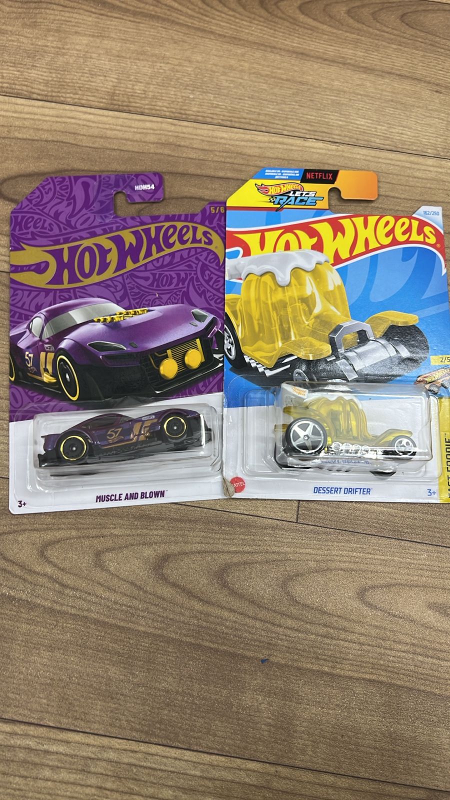 Anniversary Hot Wheels Muscle and Blown and Single Hot Wheels Car Yellow Dessert Drifter