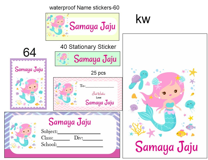 Iron on Labels & Personalised Labels and Sticker Combo