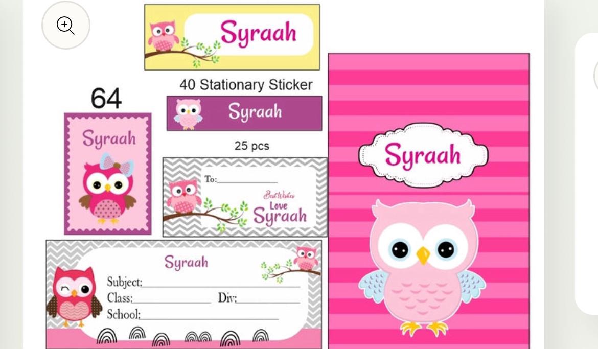 Personalised Stickers, Labels and Tag Hamper (Combo)