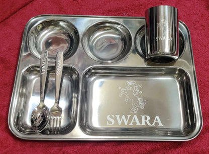 5 Partition Meal Set - Personalised Gift for Kids