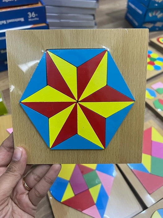 Wooden 6x6 Rainbow Puzzles