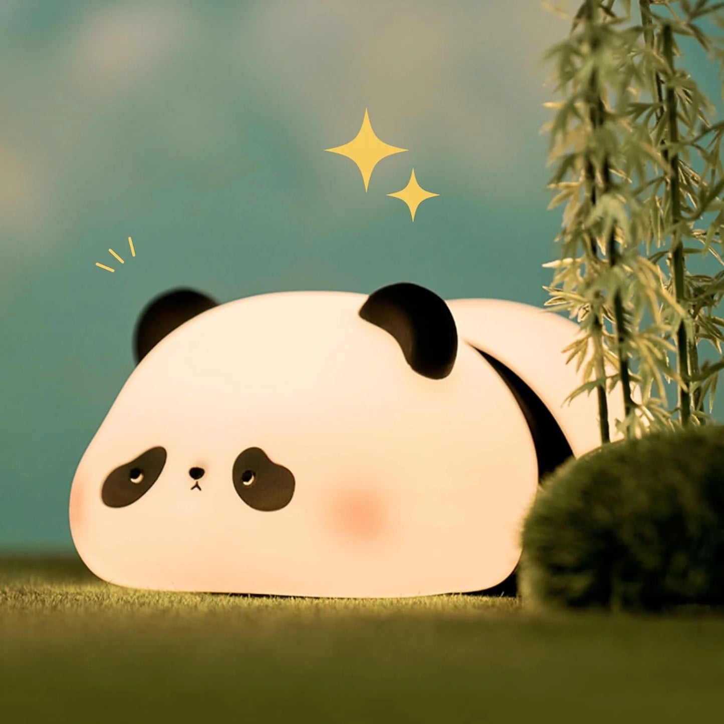 Cute Panda Design Silicone Night Light