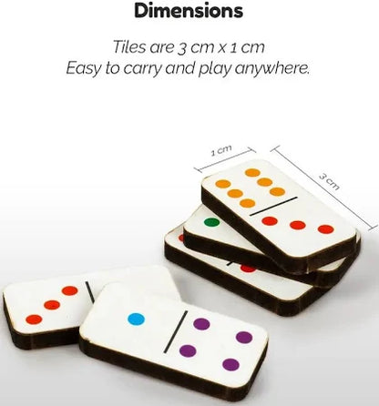 Pocket Dominoes Game With Mdf Wooden Tiles